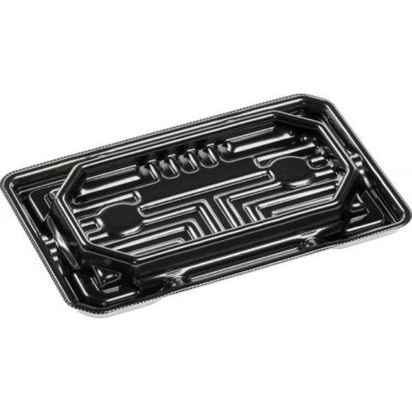 エフピコ 刺身容器 涼角 20-12 黒 55002012 1ケース(1000個(50個×20))（直送品）