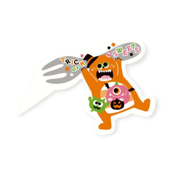 天満紙器 スウィーツ用品 XG259 ケーキピック ハングリーモンスター 6098154 1ケース(500個(100個×5))（直送品）