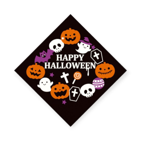 天満紙器 スウィーツ用品 XG260 ケーキピック ハロウィーンリース 6098155 1ケース(500個(100個×5))（直送品）