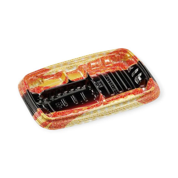 エフピコ 弁当容器 MSDレイア23-15-1 らい光赤 7E012456 1ケース(600個(50個×12))（直送品）