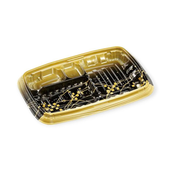 エフピコ 弁当容器 MSDレイア23-15-1 彩光金 7E012457 1ケース(600個(50個×12))（直送品）