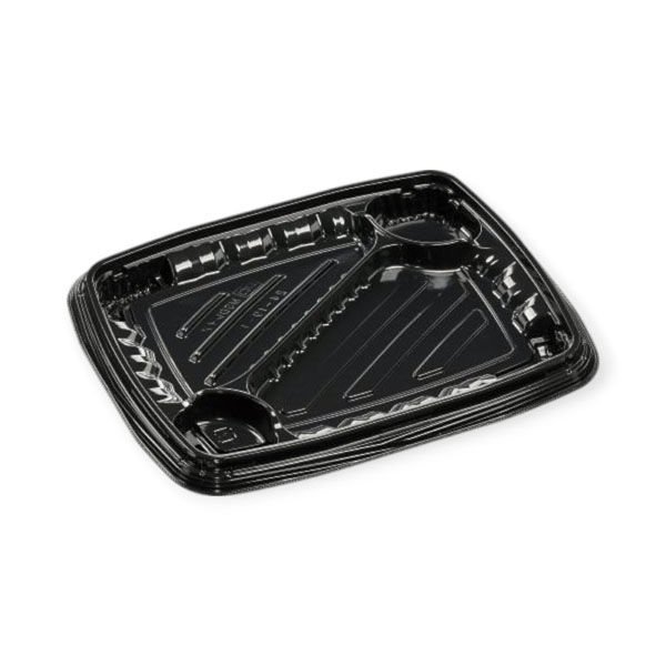 エフピコ 弁当容器 MSDレイア24-19-1 黒 7E012462 1ケース(600個(50個×12))（直送品）