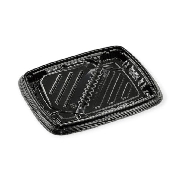エフピコ 弁当容器 MSDレイア24-19S-1 黒 7E012471 1ケース(600個(50個×12))（直送品）