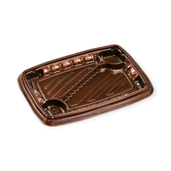 エフピコ 弁当容器 MSDレイア27-19-1 Mオーク 7E012721 1ケース(400個(50個×8))（直送品）