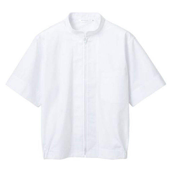 住商モンブラン 白衣 8-702_SS ジャンパー 兼用 半袖 白 SS 1ケース(1個)（直送品）