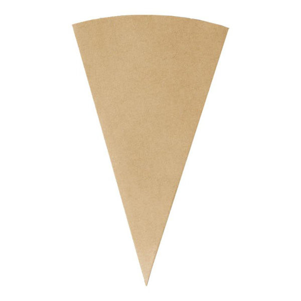 天満紙器 コーンスリーブ TSK23 ワッフルコーンS-003(茶) 8906534 1ケース(2500個(100個×25))（直送品）