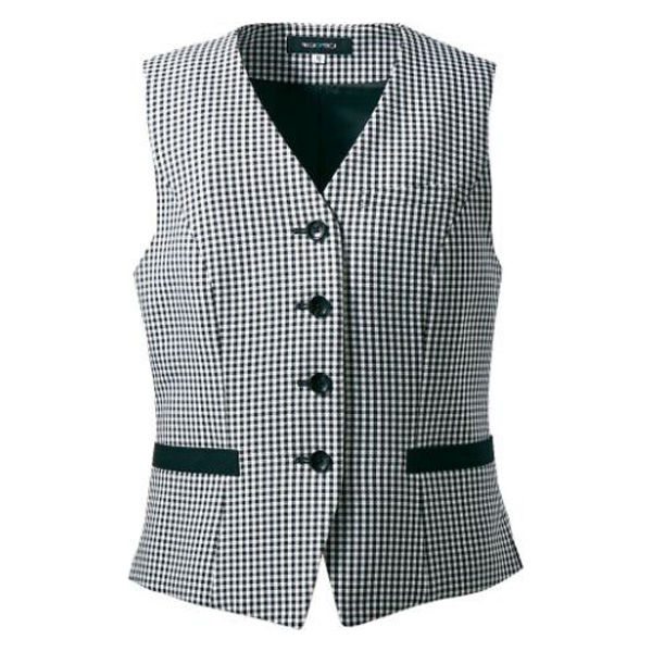 住商モンブラン BG6002-0_7 ベスト レディス 黒チェック 7号 1ケース(1個)（直送品）