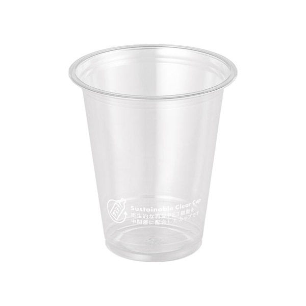 プラコップ VFBサステナブルクリアーカップ マーク付 370ml 50P C92-3750SL 1ケース(20個(1個×20))（直送品）