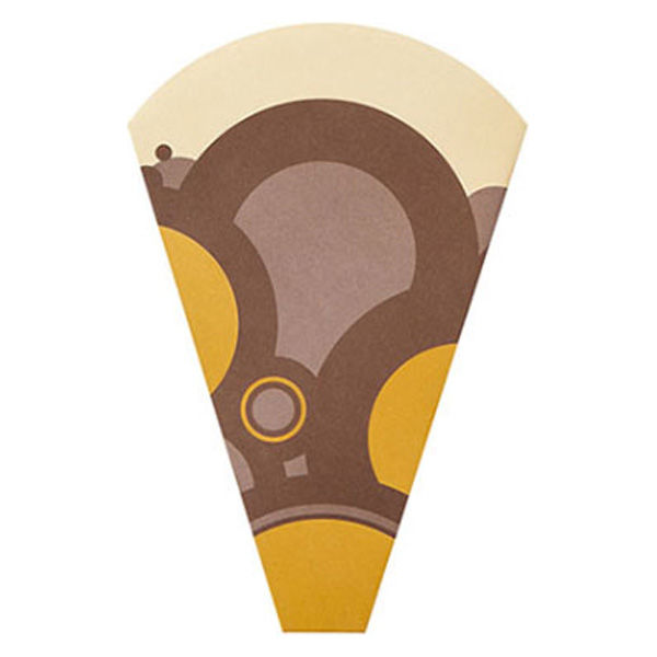 愛宝 クレープ袋 H-21-5 三角袋(サークル柄) 1ケース(2000個(50個×40))（直送品）