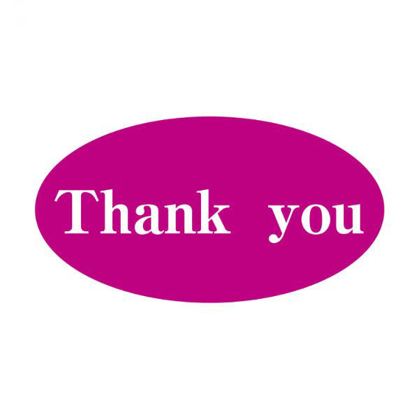 ヒカリ紙工 SMラベルW-6154(Thank you) HW6154 1ケース(675個(1個×675))（直送品）