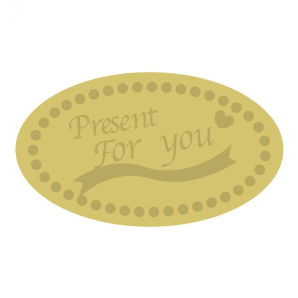 ヒカリ紙工 SMラベルY-6480(Present For You) HY6480 1ケース(225個(1個×225))（直送品）