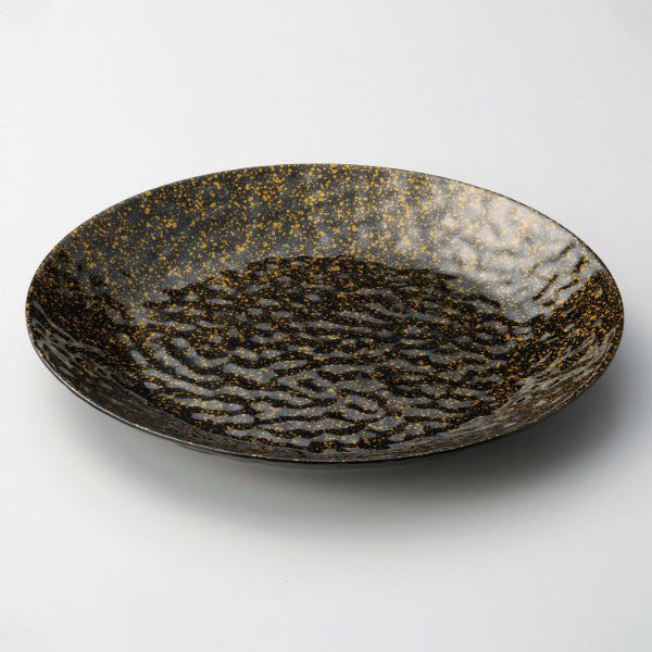 マイン メラミン食器 M11-376 大皿 φ36 金ちらし 1袋(1個)（直送品）