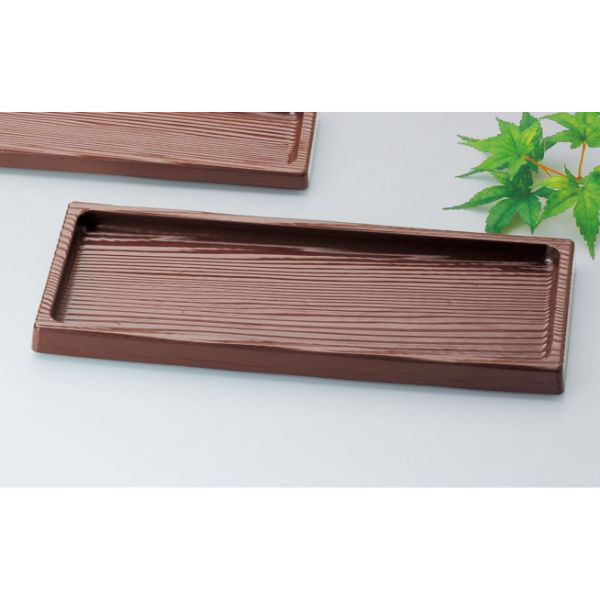 マイン カスタートレー M44-140 ブラウン 13.5×32 1ケース(60個(1個×60))（直送品）