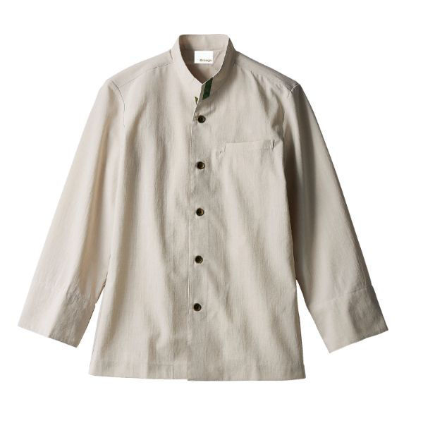 住商モンブラン コックジャケット 兼用 長袖 ライトグレー/オリーブ M OV6501-8_M 1袋(1個)（直送品）