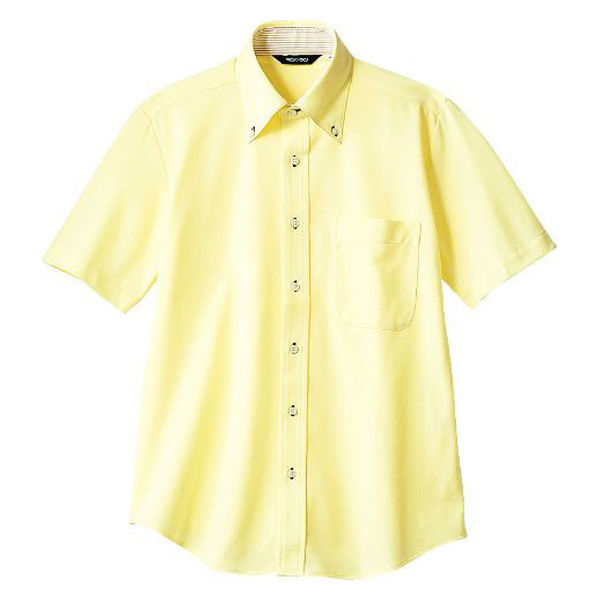 住商モンブラン ZK2712-3CB_3L ニットシャツ 兼用 半袖 イエロー 3L 1ケース(1個)（直送品）