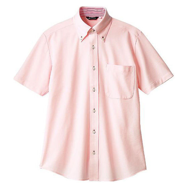 住商モンブラン ZK2712-5CB_S ニットシャツ 兼用 半袖 ピンク S 1ケース(1個)（直送品）