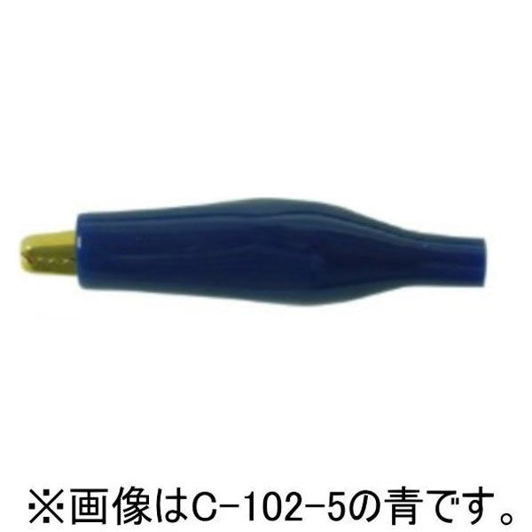 テイシン電機 シールドクリップ(中)金メッキ 赤 C-102-5R 1個（直送品）