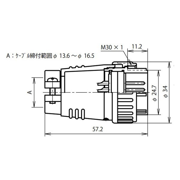 七星科学研究所 NJCプラグ(シェルφ28・37極) NJC2837PM 1個（直送品）