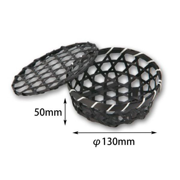 アサヒグリーン 装飾品 六ッ目丸平フタ付 BK 13 3561 1ケース(550個(1個×550))（直送品）