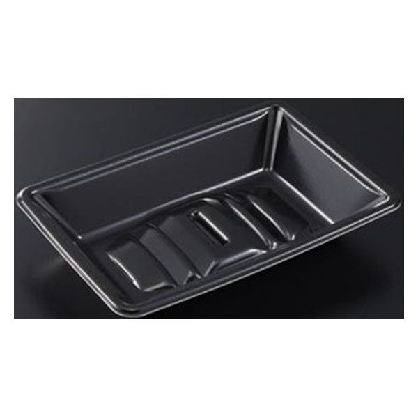 中央化学 発泡トレー 美栄え桶 20-13 黒 00770242 1袋(50個)（直送品）