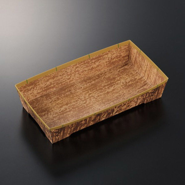 中央化学 弁当容器 SKS 302(43) 竹皮 身 00793653 1袋(50個)（直送品）