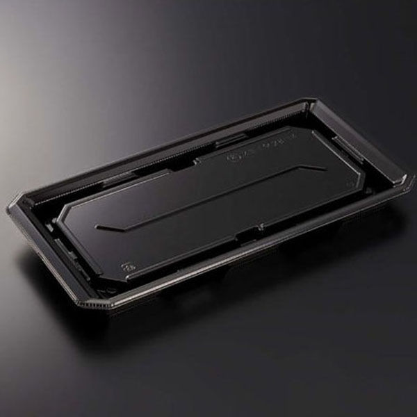 中央化学 寿司容器 HS澄板28-14 BK 身 00116122 1ケース(400個(50個×8))（直送品）