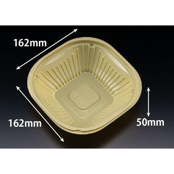 リスパック サラダ容器 バイオ リーフボウル 16-16B(50) きなり PBPX184 1ケース(900個(50個×18))（直送品）