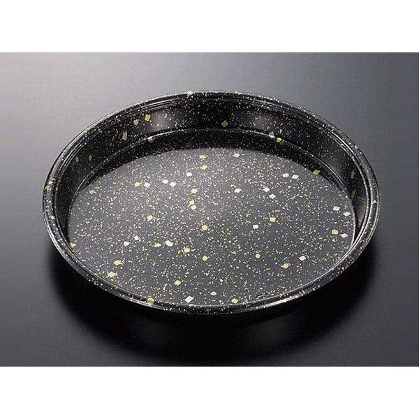 中央化学 寿司桶 HS 丸桶 60 黒金箔-BK 身 00610234 1袋(10個)（直送品）