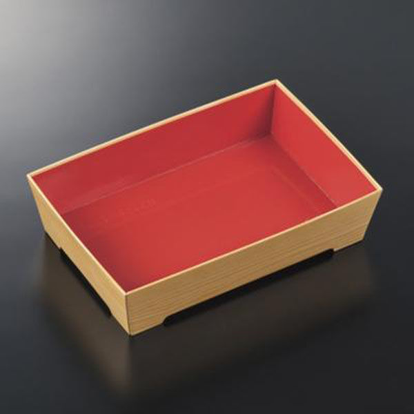 中央化学 寿司容器 SKS 17-12(43) 赤-木曽 身 00778737 1袋(25個)（直送品）