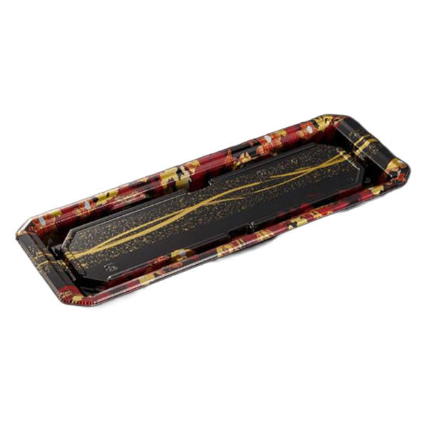 中央化学 寿司容器 HS澄板30-11 一陣R-BK 身 00629547 1袋(50個)（直送品）