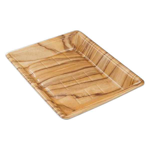 中央化学 発泡トレー 美栄え桶 20-24 木理BR 00770261 1袋(50個)（直送品）