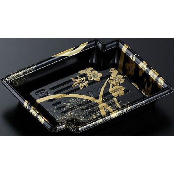 中央化学 刺身容器 CF かく鉢 15-12 松月BK-BK 身 00666899 1ケース(1200個(50個×24))（直送品）