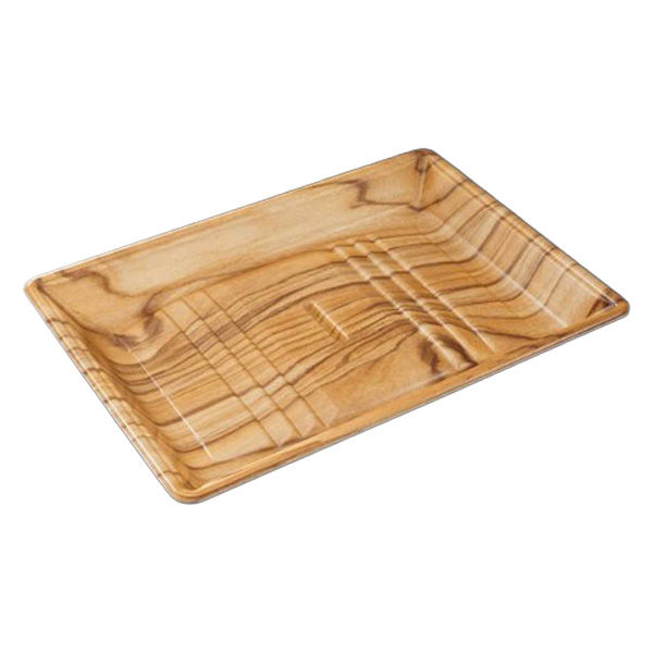 中央化学 発泡トレー 美栄え桶 33-23 木理BR 00770277 1ケース(450個(25個×18))（直送品）