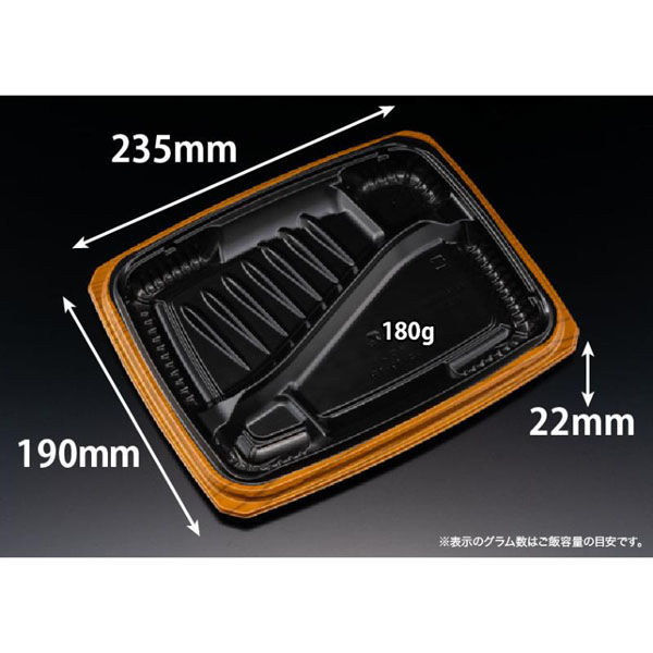 リスパック 弁当容器 バイオ マウント 24-19-1B セン茶 RHHS404 1ケース(600個(50個×12))（直送品）