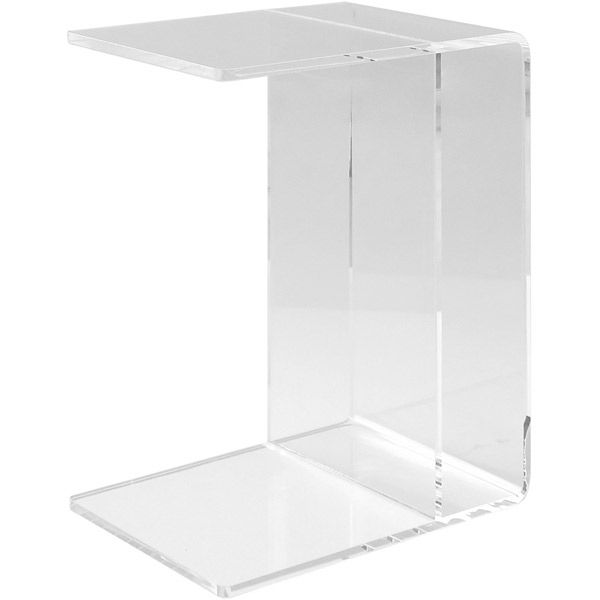 足立製作所 2WAYアクリルサイドテーブル【縦横兼用】 A182 1個