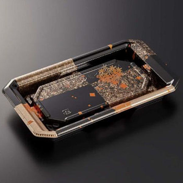 中央化学 寿司容器 HS澄板18-11 箔絵BK-BK 身 00114095 1袋(50個)（直送品）