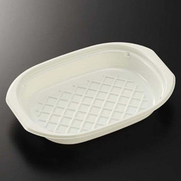 中央化学 軽食容器 BAKEQ オーバルロースター 500 00652229 1ケース(600個(50個×12))（直送品）