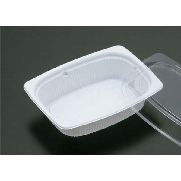 リスパック 軽食容器 バイオデリカ HM 280 BZ 深 白 RHIF777 1ケース(1200個(50個×24))（直送品）