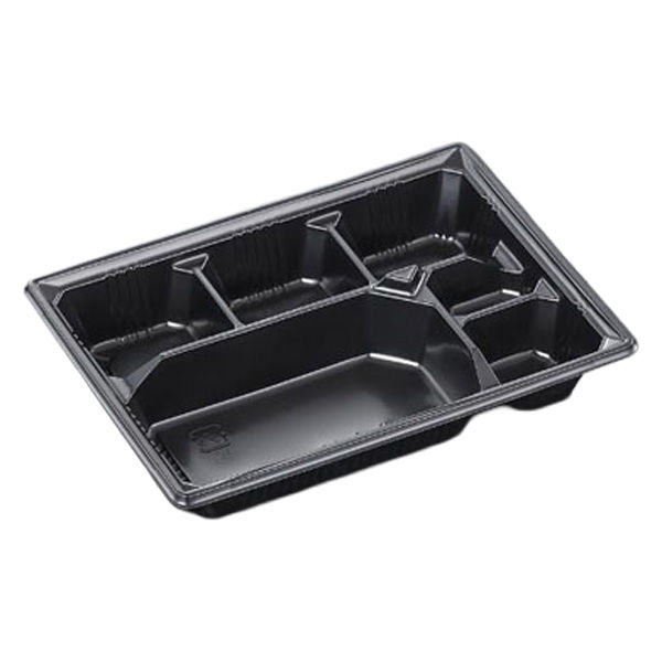 中央化学 弁当容器 HS 古今 L-10 黒 身 00710601 1袋(50個)（直送品）