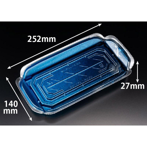 リスパック 刺身容器 バイオ 華ノ枠 25-14B ゆう箔銀 FHNW556 1ケース(600個(50個×12))（直送品）