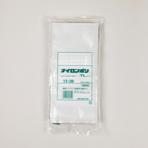 福助工業 真空袋 ナイロンポリ TLタイプ 13-28 00766611 1ケース(2400個(100個×24))（直送品）