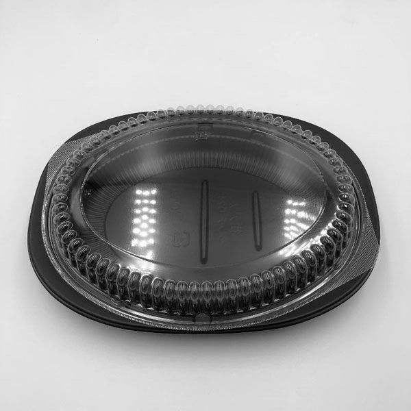 中央化学 惣菜容器 CT街デリ ランチD24BK 本体 蓋 セット 00752480 1袋(50個)（直送品）