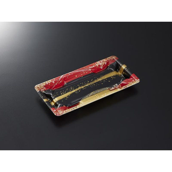 中央化学 寿司容器 鮮鋭 4-1 織り帯R 身 00762142 1ケース(800個(50個×16))（直送品）