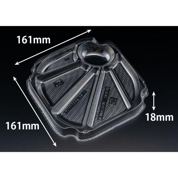 リスパック バイオ バッチリ 18 中皿 5S-C PBNA736 1袋(100個)（直送品）