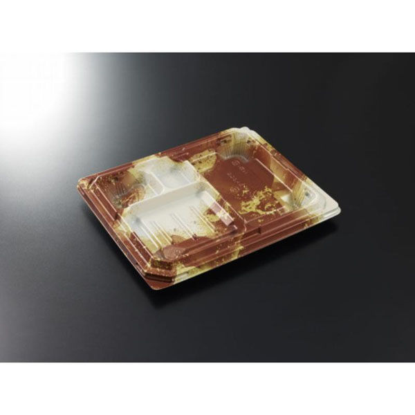 中央化学 弁当容器 CT宝台膳 23-19E 伊織BR 身 00772329 1袋(50個)（直送品）