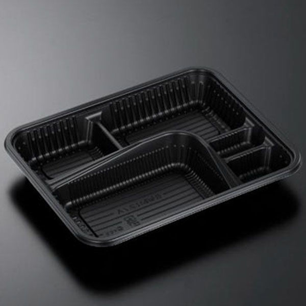 中央化学 弁当容器 CT仕切折R 2.7A BK 身 00401751 1ケース(800個(100個×8))（直送品）