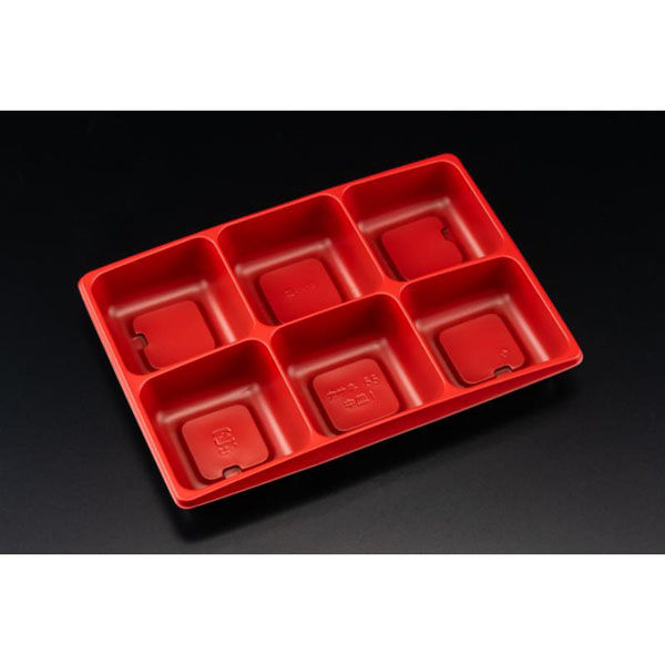 リスパック 弁当容器 バイオデリカ かさね 55 中皿1 RBS 新 RHHJ875 1袋(50個)（直送品）