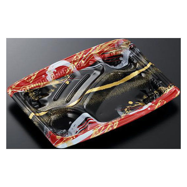 中央化学 弁当容器 CT もり弁 24-18C ことねR-BK 身 00619314 1ケース(600個(50個×12))（直送品）