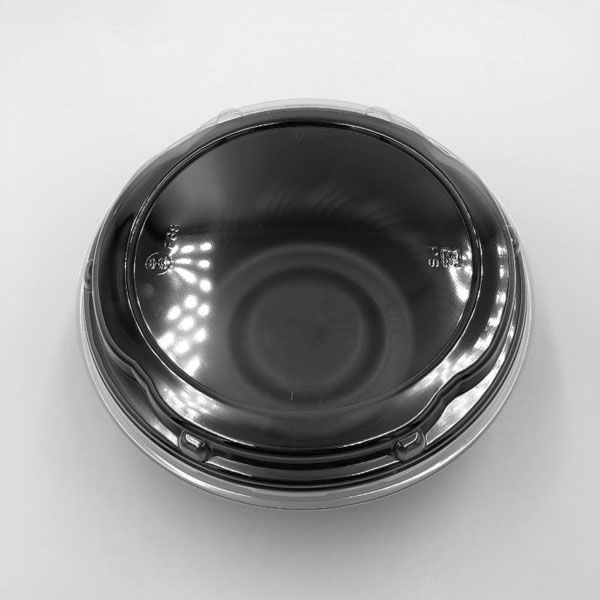 中央化学 どんぶり容器 SD咲き丼 M17 BK 本体 蓋 セット 00752482 1ケース(900個(50個×18))（直送品）