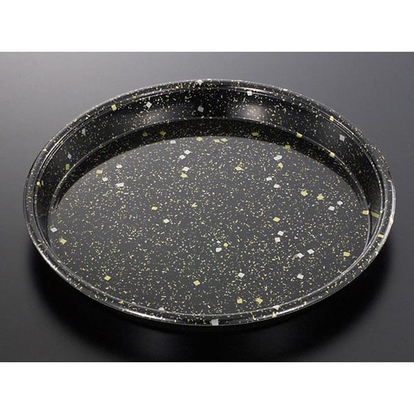 中央化学 寿司桶 HS 丸桶 70 黒金箔-BK 身 00599248 1袋(10個)（直送品）